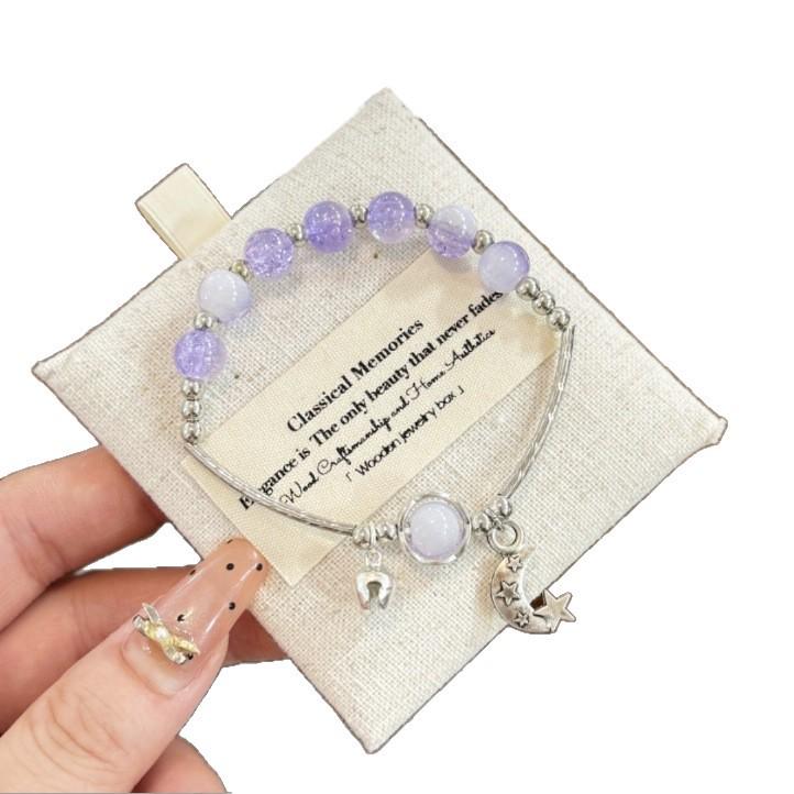 Niche Star Bead Love Heart Bracelet - Adjustable Y2K Bestie Couple Bangle