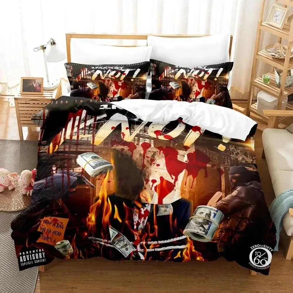 RIP Jaydayoungan Rapper Bedding Set Printed With Pillowcase Bed Duvet Cover Soft Single Double Queen Super King Size Kids Adult