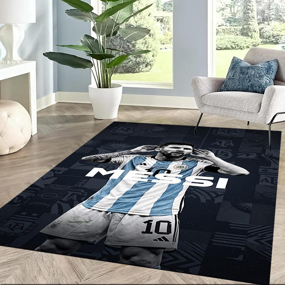 Messi 6 Area Rug Perfect for Balcony Outdoor Bedrooms Hallway Antislip Carpet Anime Office Decor Spiritual Gift