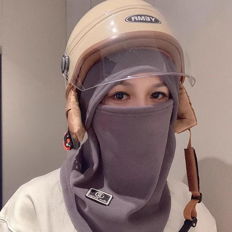Winter versatile warm riding mask Australian velvet warm mask hat fleece household windproof and cold-proof riding outside