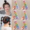 10Pcs Star Heart Shaped Hair Clips Alloy Side Clips Cute Hairpins