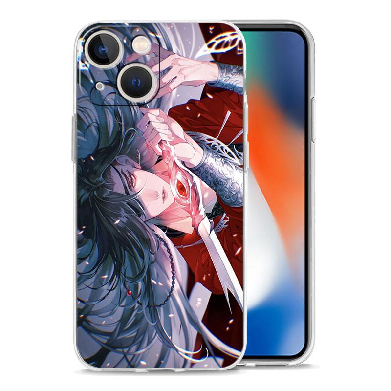 Heaven Official's Blessing Luxury Transparent Phone Case For iPhone 15 16 14 13 12 mini 11 Pro Max XS X XR 7 8 Plus Clear Cover