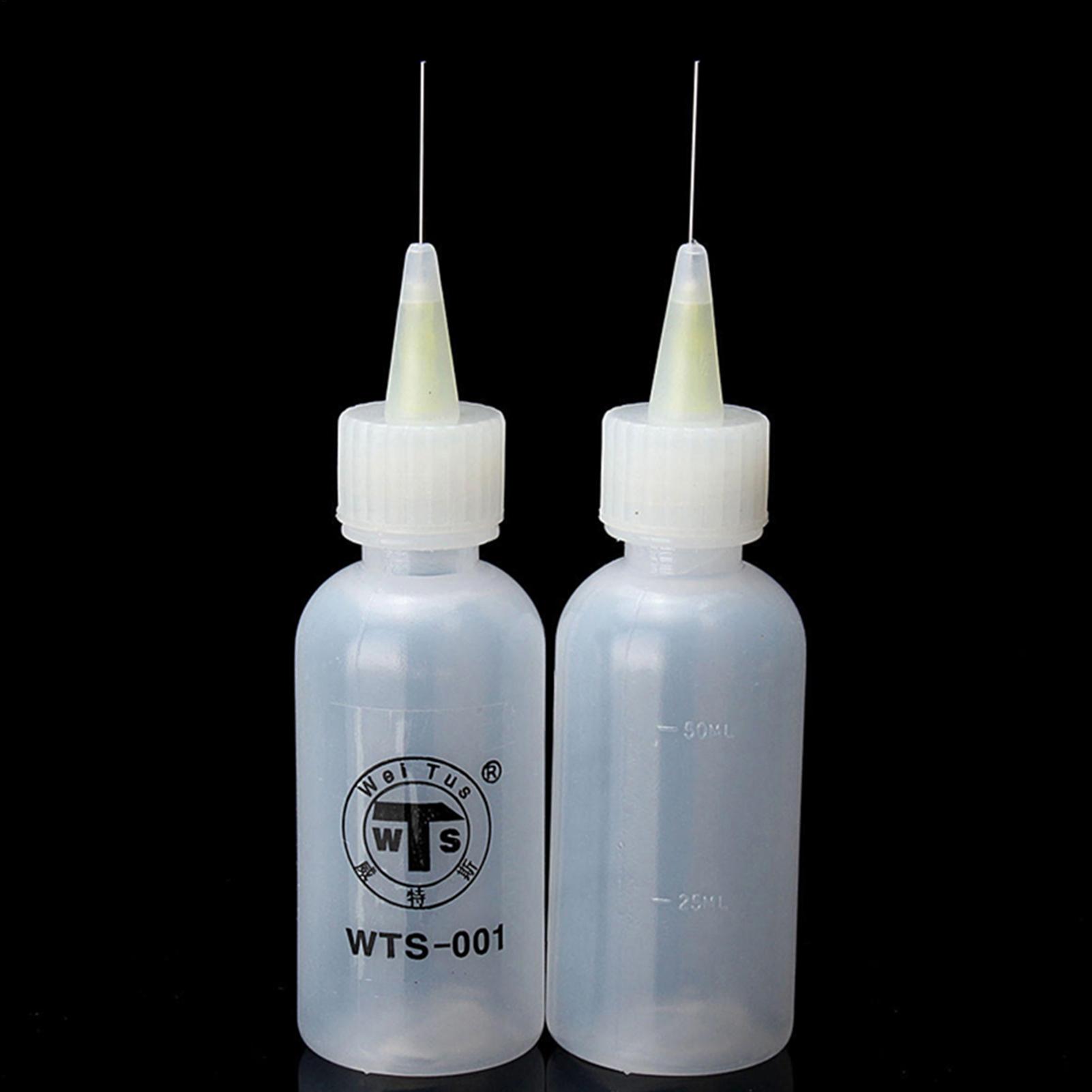 

50ml Needle Tip Bottle Applicator Empty Oiler Squeeze Bottle Liquid Flux Dispenser Applicator Plastic Dispensing Container