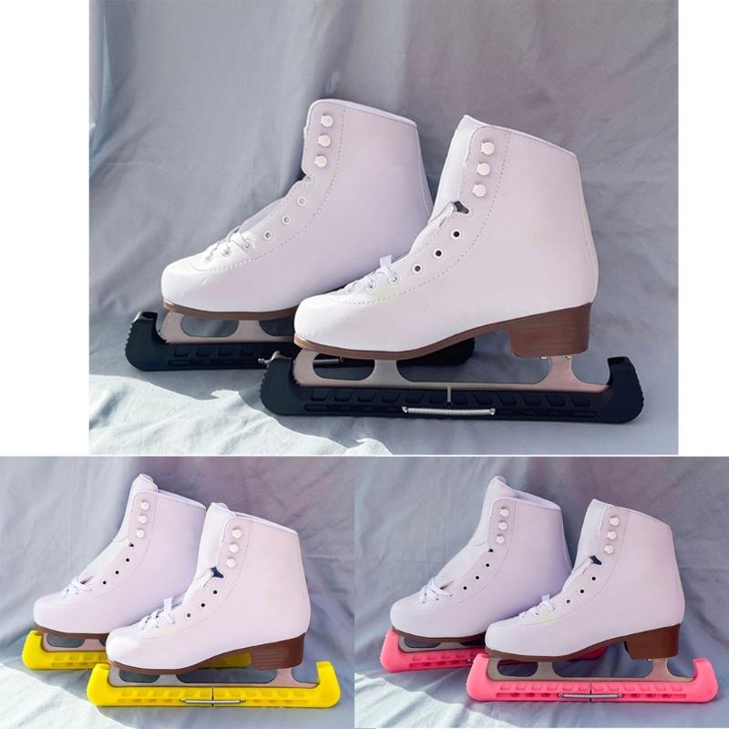 Ice Hockey Figure Skate Blade Covers Ice Skating Guards Adjustable Skate Guards Protector Elastic Ice Skate Blade Guards