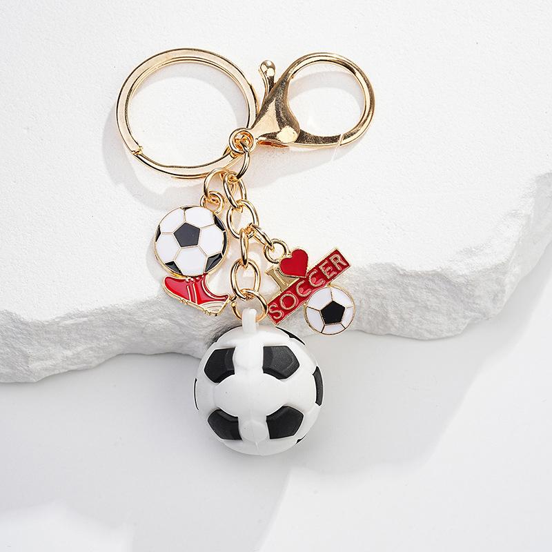 

Имитация 3D футбольного брелока-подвески для болельщиков, сувенирный брелок для ключей, спортивный мини-сувенир, брелок для телефона, кулон, украшение, подарок для мальчика