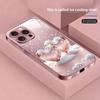 Pink Heart Snowflake Pattern Phone Case Suitable for iPhone 17 16 15 14 13 12 11Pro/Max/Plus Anti Drop and Shockproof Back Cover