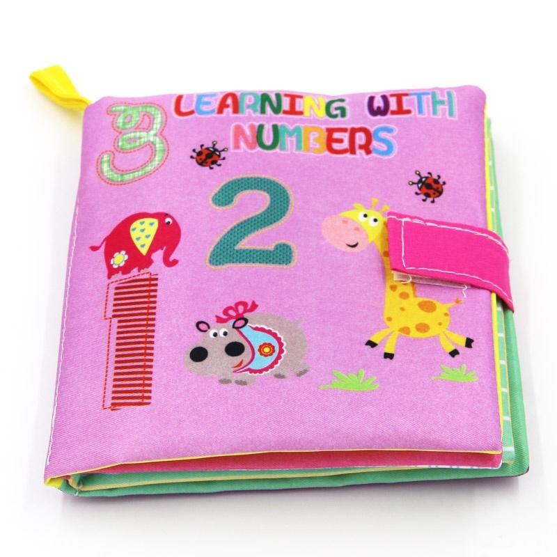 4 Style Baby Toys Soft Cloth Books Rustle Sound Infant Educational Toys 0-36 Months