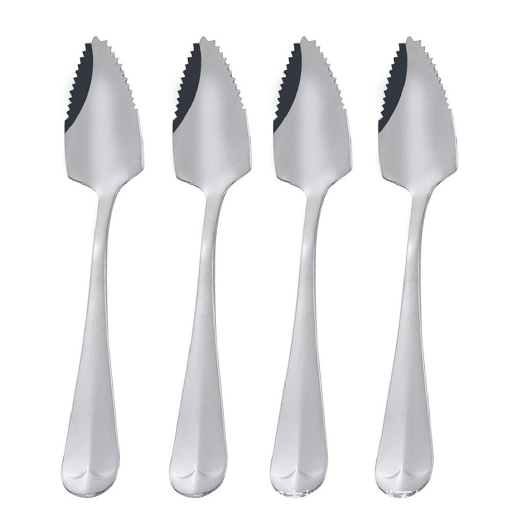 Stainless Steel Grapefruit Spoon for Citrus Fruit Watermelon Dessert Spoon Serrated Edge Ice Cream Dessert Spoon Kitchen