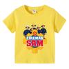 Anime Kids Tee Shirts Fireman Sam  T Shirt for Boys Clothing Funny Y2k Tops Children's T Shirt Parent Child Tshirt Women