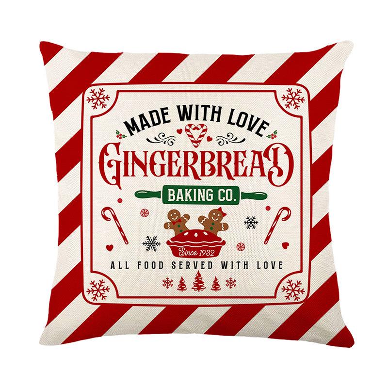 New Cartoon Christmas Holiday Home Cute Pillow Case Holiday Gift Nap Sofa Car Gift Pillow