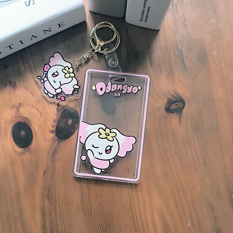 Aniteez Card Holder Keychain Keyring Acrylic Characters Photocard Sleeves Hongjoong Seonghwa Yunho Yeosang Keychain