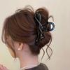 Ribbon Grab Clip Simple Wind Shark Clip Summer Hair Volume Hairpin Back Head Headdress Clip
