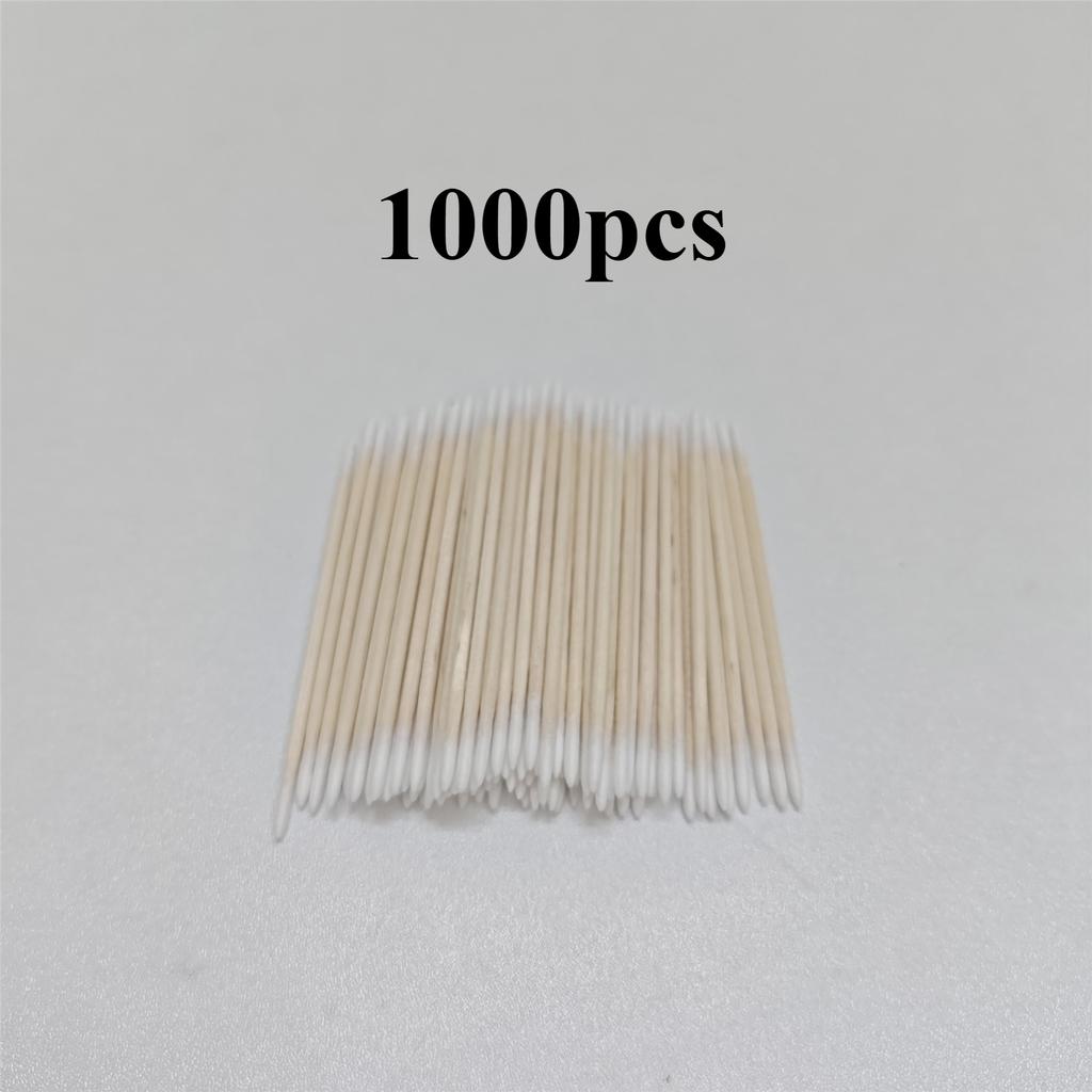 100/300/500/900/1000pcs Double Side Wood Cotton SwabEyelash Sticks  Swabs Nails Ear ToothpicksEye tattooclean,Tattoo accessories