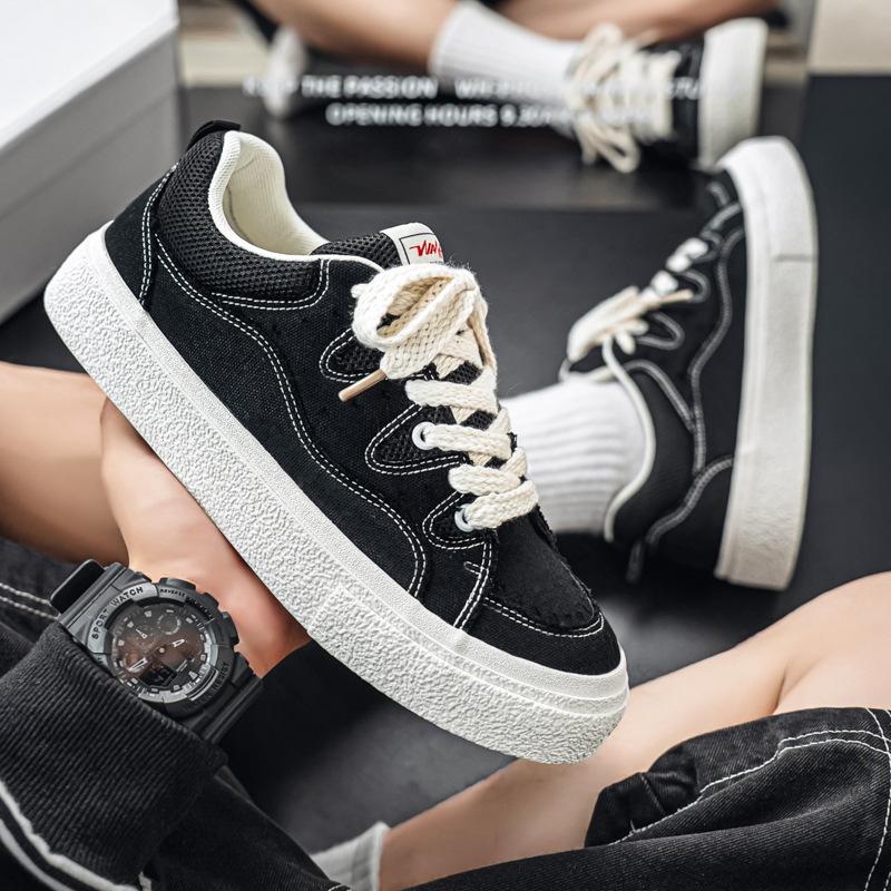 Men's shoes trendy canvas shoes Guochao brand youth shoes new spring and autumn trendy shoes casual student board shoes