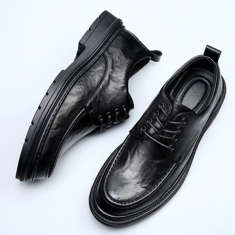Autumn new men's shoes cowhide business casual comfortable breathable soft sole wear-resistant formal men's leather shoes