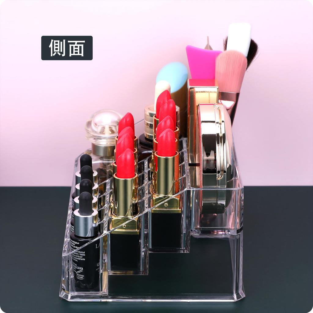 MOSIKER Cosmetic Storage Makeup Lip Makeup Brush Nail Small Item Drawer Box, Case, Case, Polish, Perfume, Storage, Acrylic, Transparent, Stylish,