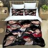 Kpop S-Stray-K-Kids Print Bedding Sets Exquisite Bed Supplies Set Duvet Cover Bed Comforter Set Bedding Set Luxury Birthday Gift