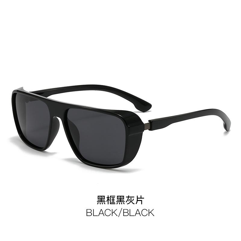 Punk Style Polarized Sunglasses Amazon Hot-Selling Retro Square Sunglasses Outdoor Fishing Glasses 58-18-138