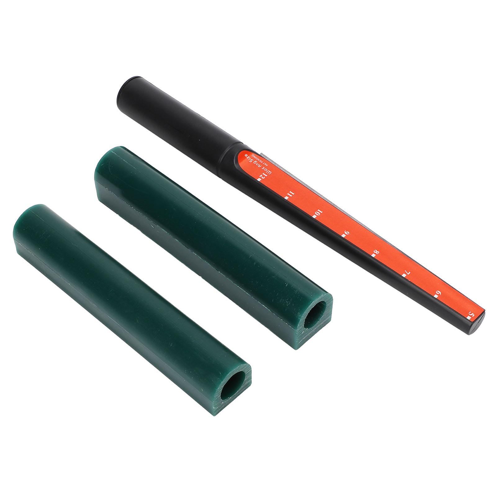 

Jewelry Ring Casting Tool Kit 2pcs Ring Carving Wax Tubes 1pcs Wax Tube Sizer for Jewelry Ring Making