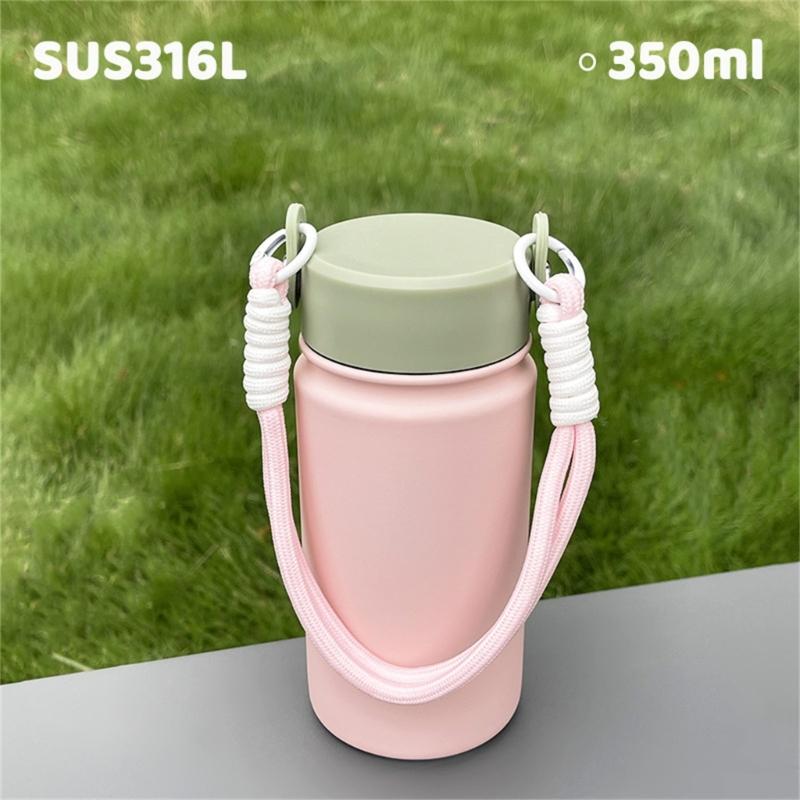 Thermosbekers 350ml Draagbaar Ontwerp met Handvat Lekvrij Geïsoleerde Tumblers Voor Sportschool Kantoor Dagelijks Gebruik