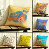 P- Blippis Cushion Cover Linen Double-Sided Pillowcase Sofa Cushion Cover Multi-Size Home Decor