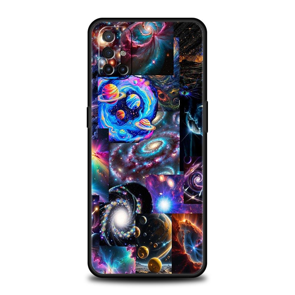 Universe Starry Sky Moon Phone Case For Oneplus 13R 13 12R 11 10T 10R Nord N100 N200 N10 10 9 9R 9RT CE 3 2 Z Pro Soft TPU Cover