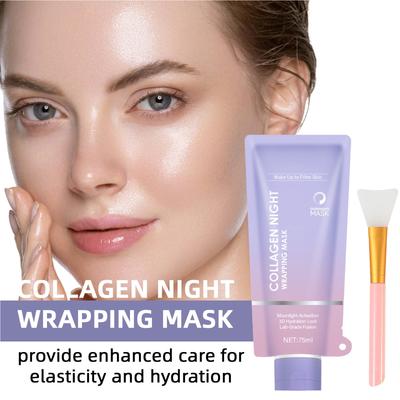 Collagen Wrap Mask, Peel-Off-Maske aus hydrolysiertem Collagen zur Hydratisierung und Straffung, 75 ml