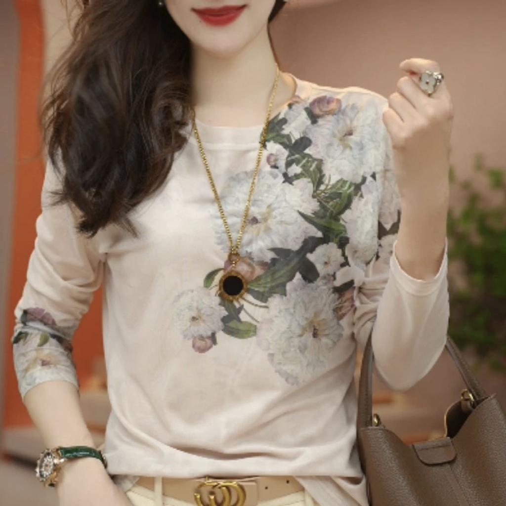 Breathable Double-layer Mesh Long-sleeved Top  for Women Shirt