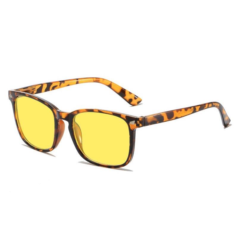 2026 Square Frame Sports Sunglasses Men Women Blue Light Blocking Computer Eyewear Yellow Red Lenses Outdoor UV400 Sun Glasses