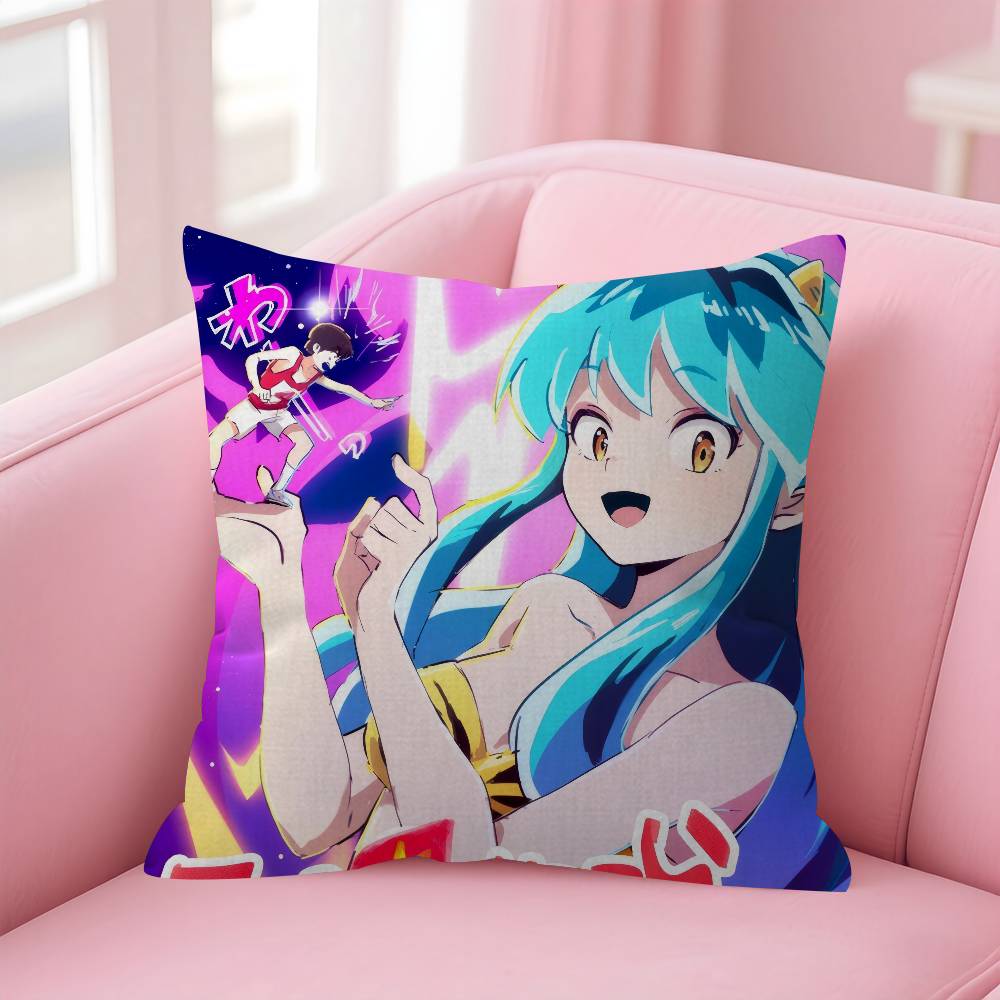 Urusei Yatsura Anime  Personalized Pillow Cover Kids Bedroom Wild Party Decor Pillowcase kid Birthday shower Gift