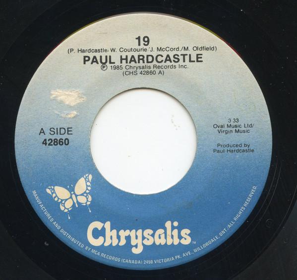 

7inch Record PAUL HARDCASTLE 19 42860 Chrysalis 1985 Canada Dance Electronica Used