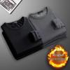 Men's Plus Velvet Thick Warm Long-Sleeve T-Shirt for Fall/Winter