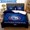 3PCS Arema Football club Printed Soft Bedding Set,Including 1pc Duvet Cover And 2pcs Pillowcases Perfect for Bedroom, Dormitory, Fan gift