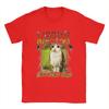 Humor Cat Owl Funny Cursed Internet Brainrot Bootleg Meowl TShirts Men 100 Cotton T Shirts Short Sleeve Plus Size Clothing