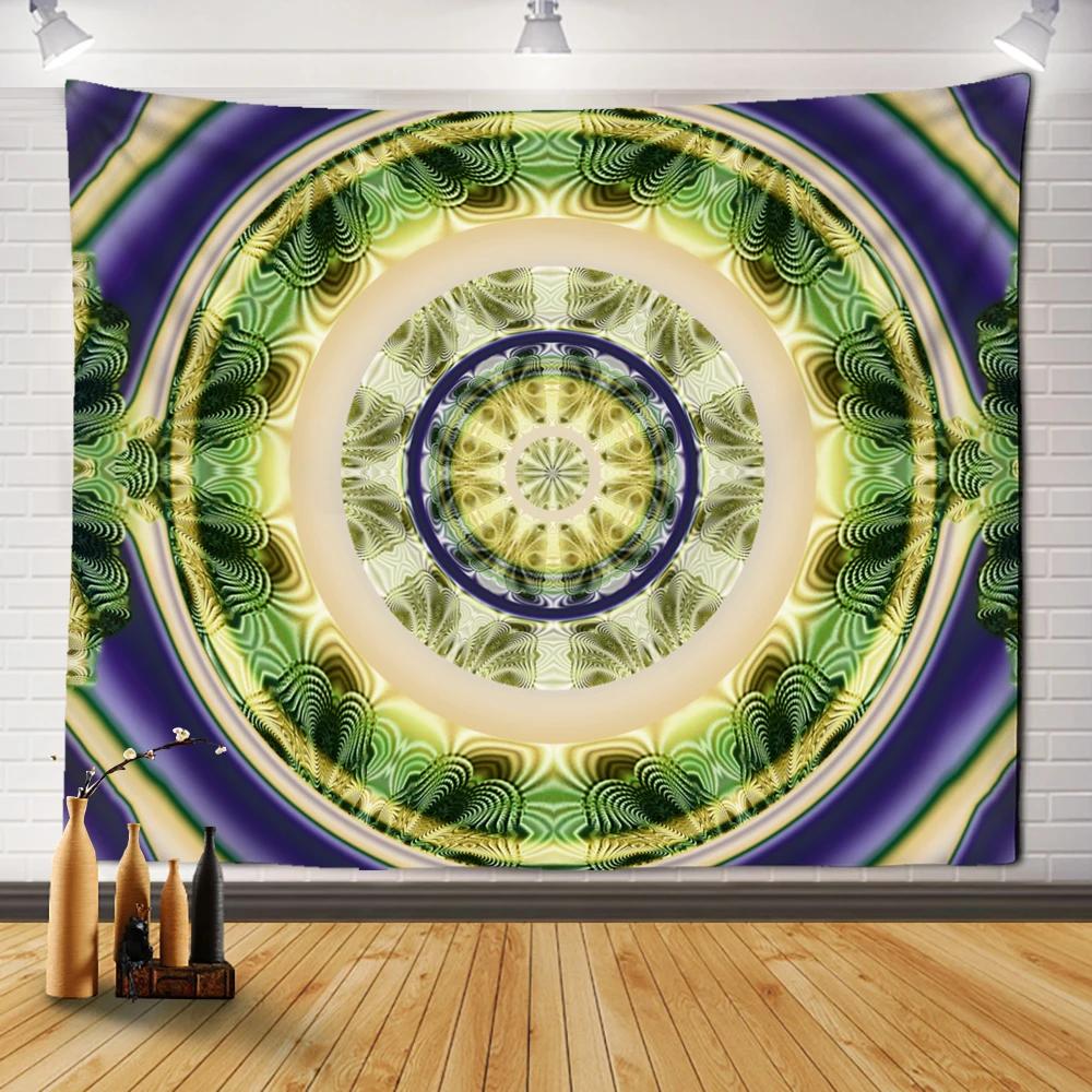 Гостиная в стиле бохо Психоделическое колдовство Общежитие Простыни Домашний декор — фото 11