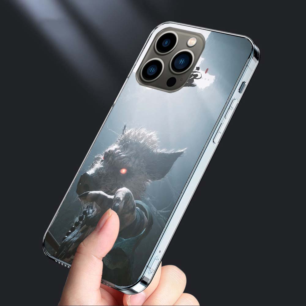 

Чехол для телефона Black Myth Wu Kong Для iPhone 16E 15 Pro 14 Plus 17E 16 17 Pro Max Air 11 12 13 Mini Ударопрочный Capa Милый Чехол TP iPhone 16