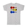 Gift T-Shirt : Violin Colors Player Violinist Music