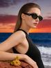 Prada PR26ZS Black Cat-Eye Sunglasses