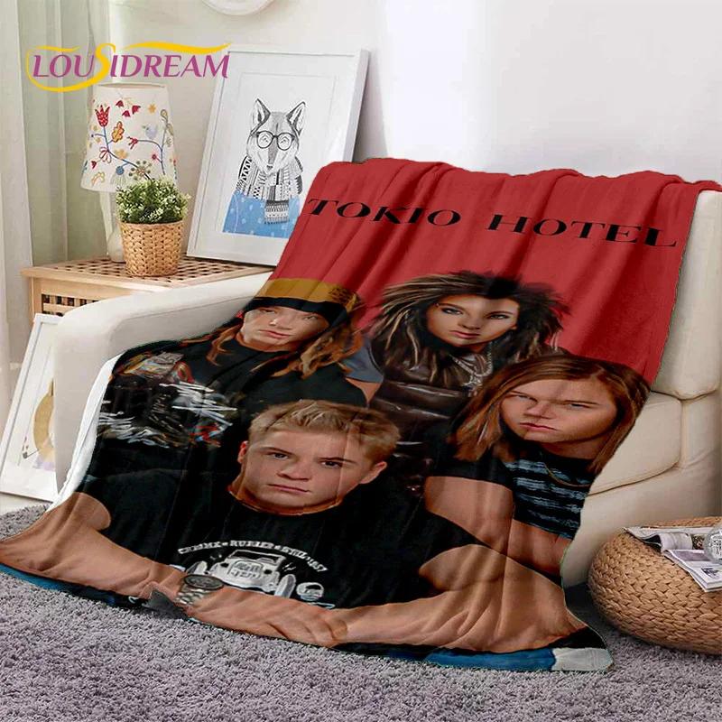 Rock Band Tokio Hotel Bill Kaulitz Soft Flannel Blanket for Bed Bedroom Sofa Picnic,Throw Blanket for Cover Outdoor Leisure Gift