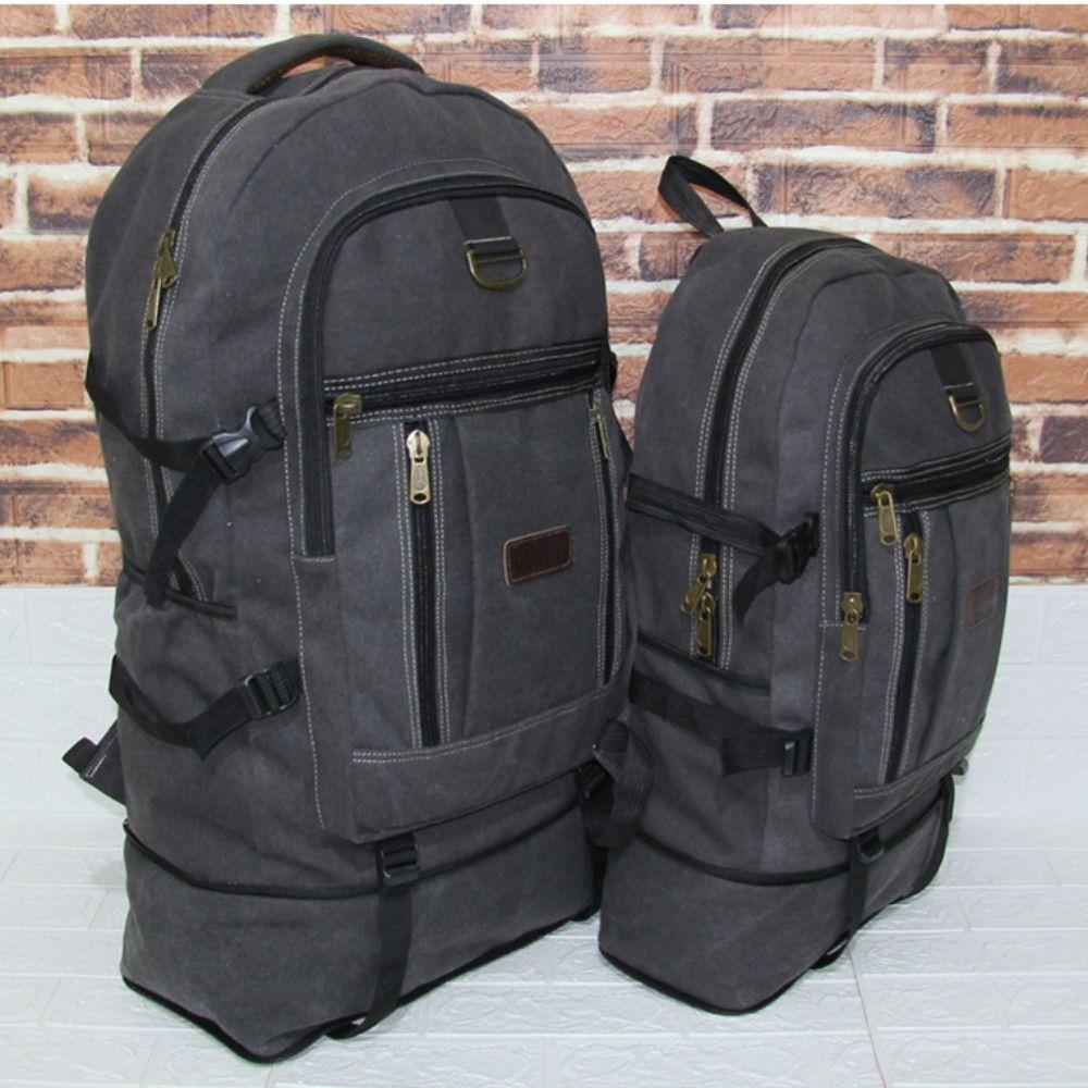 

Холщовые дорожные сумки через плечо, винтажные мужские рюкзаки для альпинизма, повседневные мужские рюкзаки, багаж L хаки
