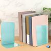 2Pcs Book Stand Metal Book Ends L-shaped Stable Support Non-slip Space-saving Easy To Clean Book Stand Tidy Desktop Accessory