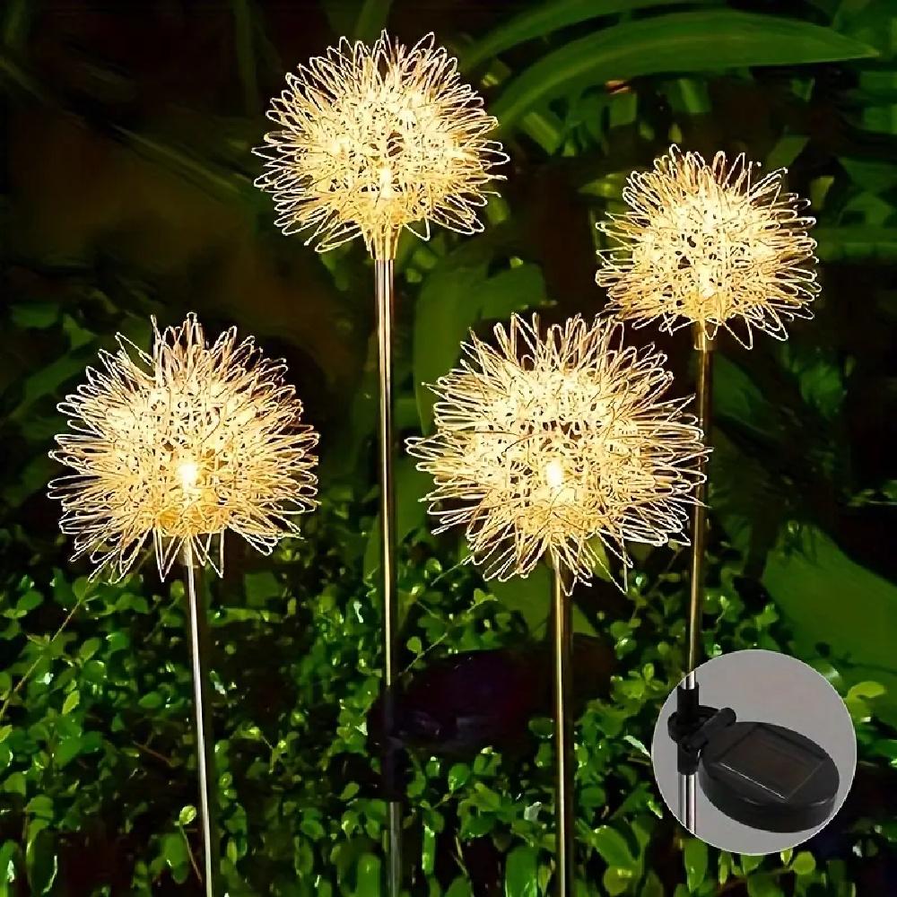 Solar Dandelion Light Garden Lawn Decorative Lamp Garden Landscape LIghts Outdoor Ground Lighting For Home Garden Party Decora