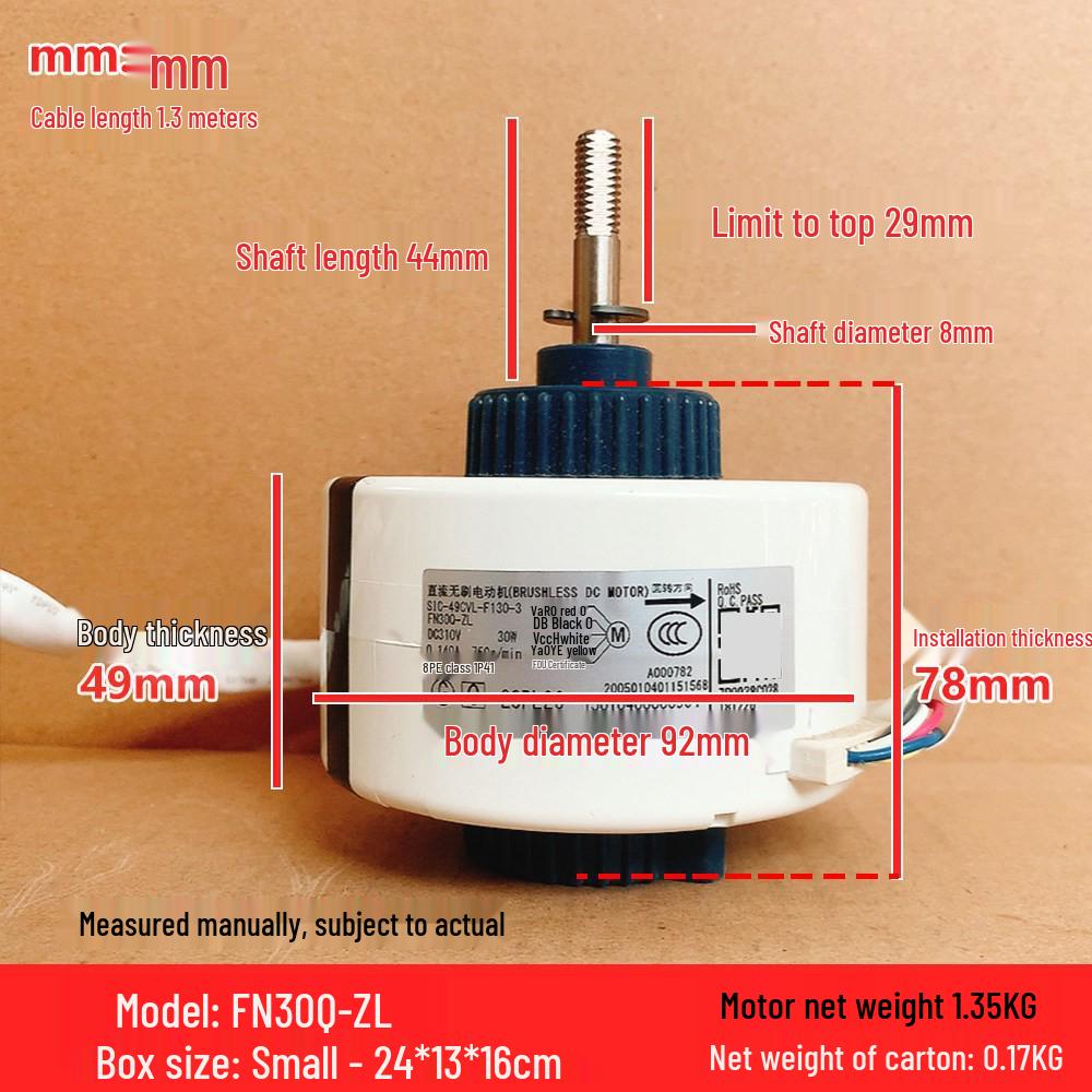 

FN30Q-ZL for Gree Cylindrical Cabinet AC Indoor Fan Motor S1C-49CVL-F130-3