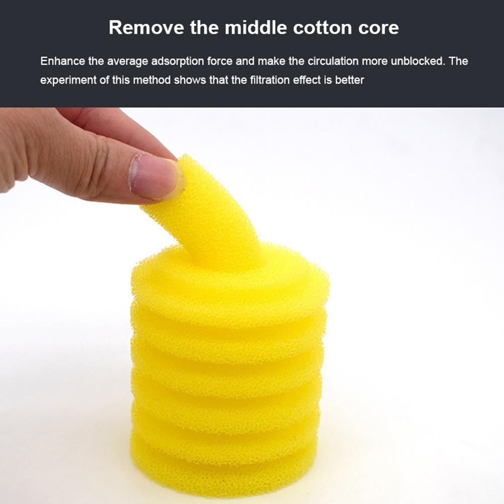 Round Filter Element Replacement Built-in Filter Lightweight Fish Tank Cotton Core Aquarium Cleaning Tools
