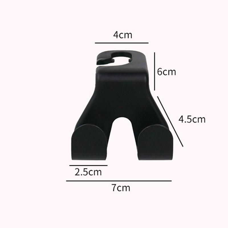 2pcs Car Seat Back Hook Universal Auto Headrest Hanger for Bags Keys Clothes Vehicle Organizer Holder Auto Interior Accessories