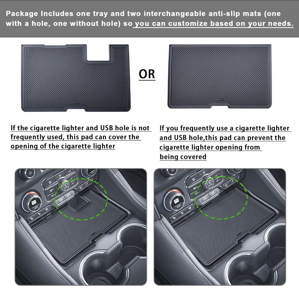 Center Console Organizer Tray For 2025-2025 Chevy Tahoe/Suburban Middle Gear Shift Center Console Storage Box Tray Accessories