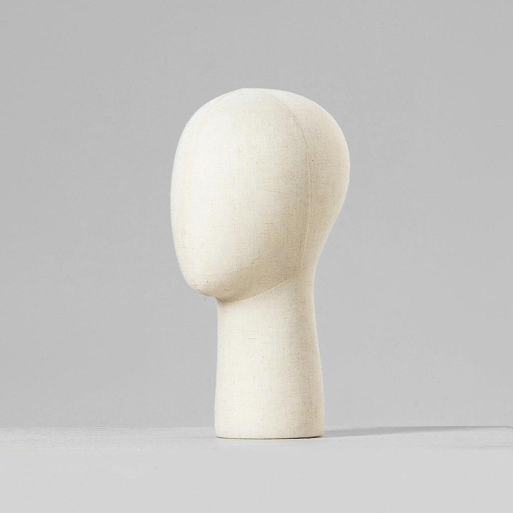 Mannequin Head Multipurpose Wig Display Holder for Home Salon Styling Drying White