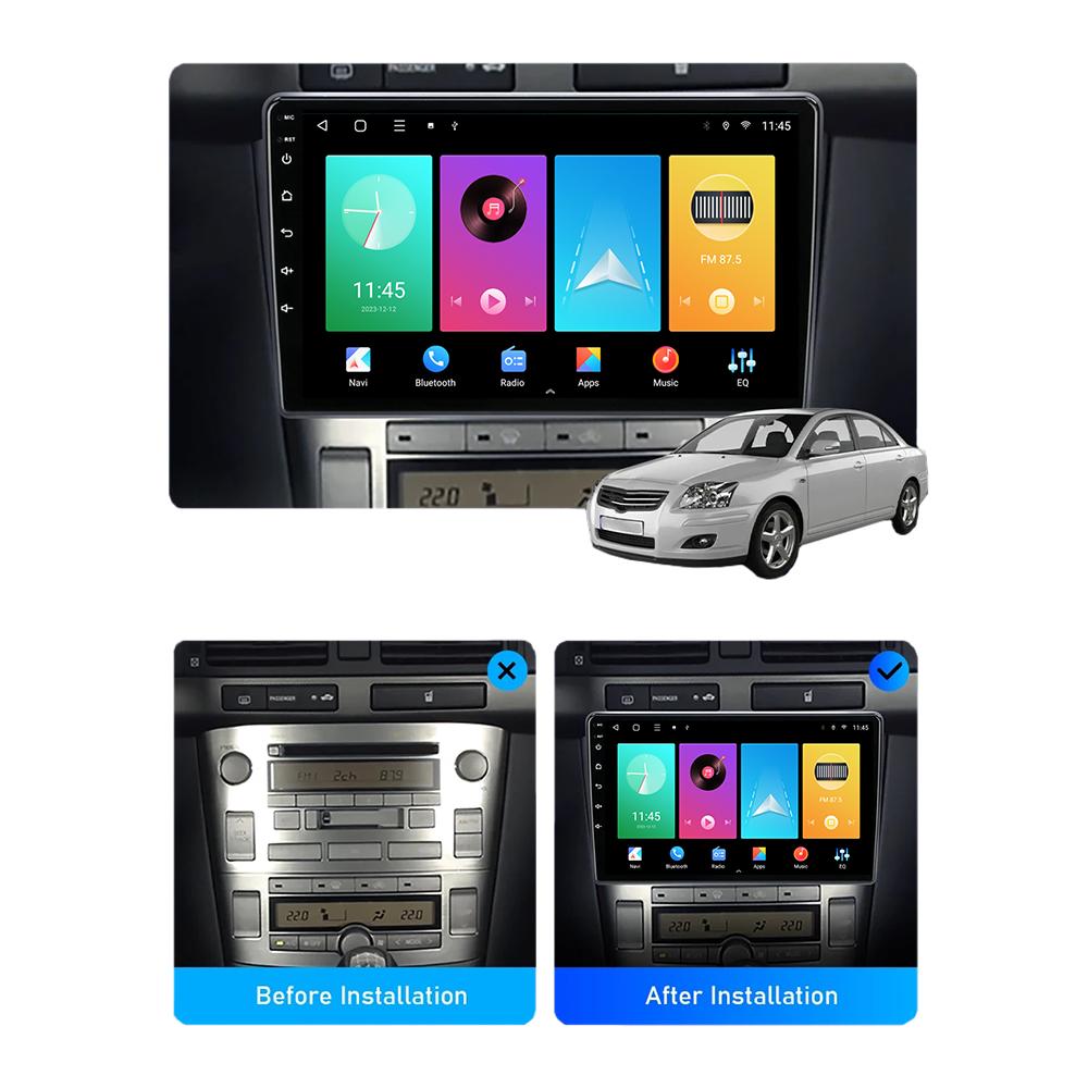 Android Carplay Car Radio For Toyota Avensis T250 2003-2008 Multimedia Player Head Unit Stereo GPS Navigation BT WIFI 2+32GB