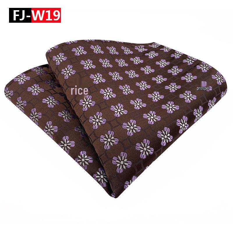 Fashionable Men's Paisley Floral Polyester Pocket Square for Suits (2025)