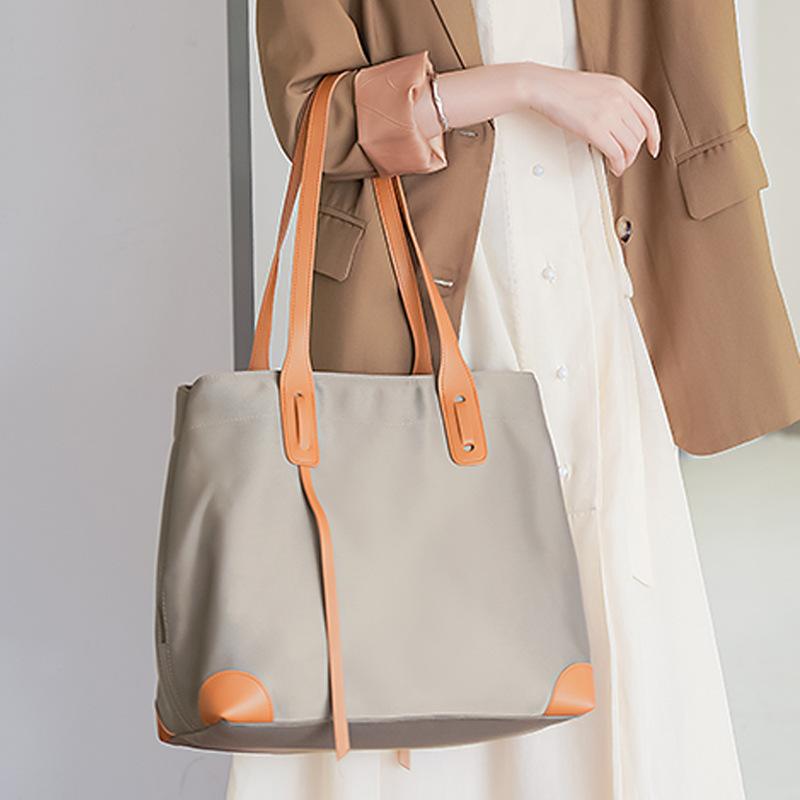 Bag 2025 new large-capacity tote bag handbag high-end foreign fashion large bag canvas shoulder women's bag